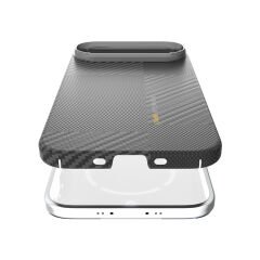 Apple iPhone 17 Air Kılıf M-safe Şarj Özellikli 600D Metal Kamera Çerçeveli Raptic Aramid Fiber Geotik Serisi Kılıf
