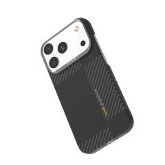 Apple iPhone 17 Pro Kılıf M-safe Şarj Özellikli 600D Metal Kamera Çerçeveli Raptic Aramid Fiber Geotik Serisi Kılıf