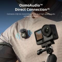 Osmo Action 6 Standard Combo | 1/1.1 ''Kare Sensör, f/2.0–f/4.0 Değişken Diyaframı, Rocksteady 3.0, Soğuğa Dayanıklı, 4 Saat Pil, 50GB Depolama