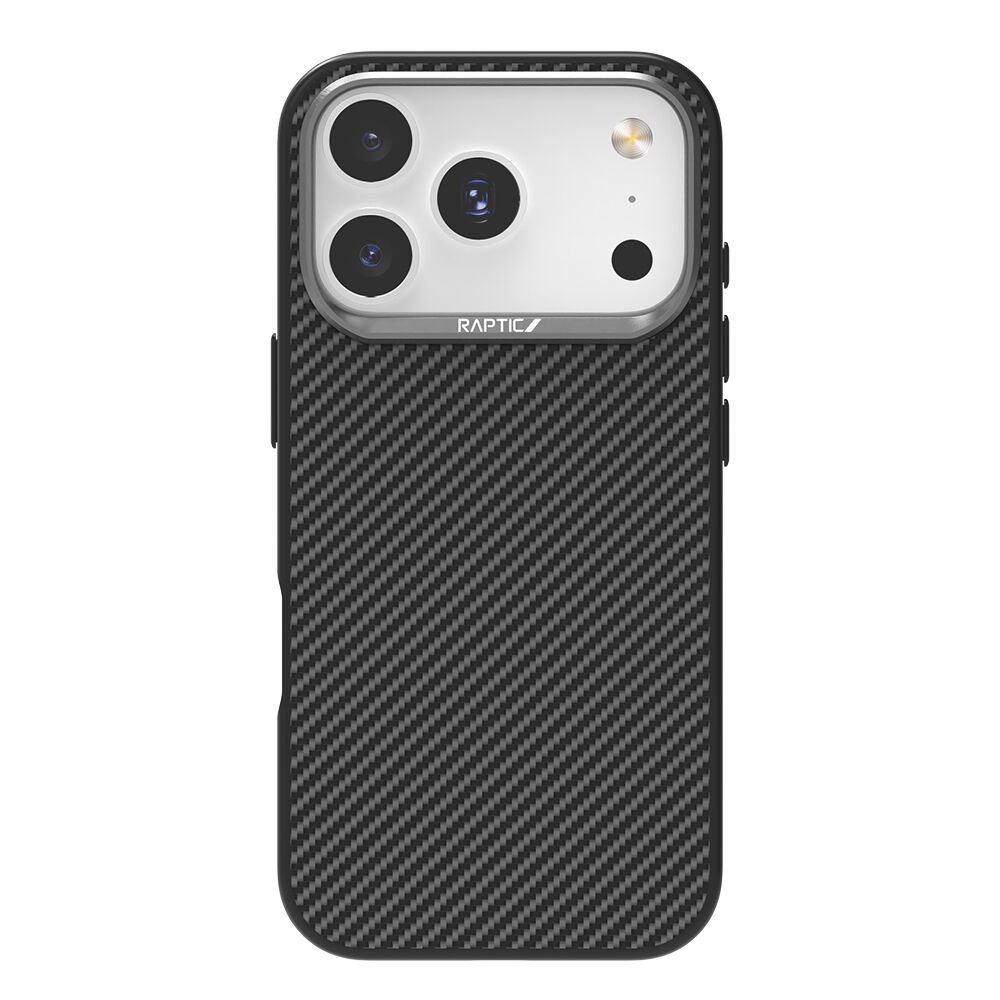 Apple iPhone 17 Pro Max Kılıf M-safe Şarj Özellikli 600D Metal Kamera Çerçeveli Raptic Aramid Fiber Serisi Kılıf