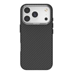 Apple iPhone 17 Pro Max Kılıf M-safe Şarj Özellikli 600D Metal Kamera Çerçeveli Raptic Aramid Fiber Serisi Kılıf