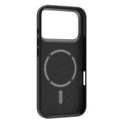 Apple iPhone 17 Pro Max Kılıf M-safe Şarj Özellikli 600D Metal Kamera Çerçeveli Raptic Aramid Fiber Serisi Kılıf
