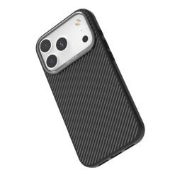 Apple iPhone 17 Pro Max Kılıf M-safe Şarj Özellikli 600D Metal Kamera Çerçeveli Raptic Aramid Fiber Serisi Kılıf