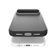 Apple iPhone 17 Pro Max Kılıf M-safe Şarj Özellikli 600D Metal Kamera Çerçeveli Raptic Aramid Fiber Serisi Kılıf