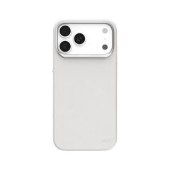 Apple iPhone 17 Pro Kılıf M-Safe Şarj Özellikli Polimerik Deri Raptic Urban Nano Kılıf Beyaz 