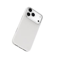 Apple iPhone 17 Pro Kılıf M-Safe Şarj Özellikli Polimerik Deri Raptic Urban Nano Kılıf Beyaz 