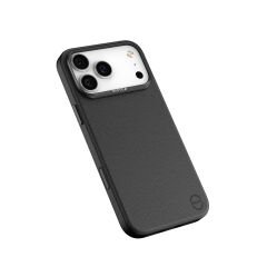 Apple iPhone 17 Pro Max Kılıf M-Safe Şarj Özellikli Polimerik Deri Raptic Urban Nano Kılıf Siyah