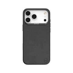 Apple iPhone 17 Pro Max Kılıf M-Safe Şarj Özellikli Polimerik Deri Raptic Urban Nano Kılıf Siyah
