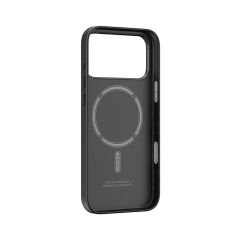 Apple iPhone 17 Pro Max Kılıf M-Safe Şarj Özellikli Polimerik Deri Raptic Urban Nano Kılıf Siyah