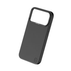 Apple iPhone 17 Pro Max Kılıf M-Safe Şarj Özellikli Polimerik Deri Raptic Urban Nano Kılıf Siyah