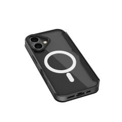 Apple iPhone 17 Kılıf M-Safe Şarj Özellikli Raptic Air Folio Şeffaf Kartlıklı Kapaklı Kılıf