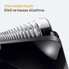 Braun Sakal Düzeltici Series 5, +4 Aksesuar, 40 Uzunluk, Keskin Bıçak, BT5520