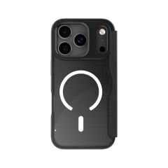 Apple iPhone 17 Pro Max Kılıf M-Safe Şarj Özellikli Raptic Air Folio Şeffaf Kartlıklı Kapaklı Kılıf