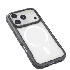 Apple iPhone 17 Pro Max Kılıf M-safe Şarj Özellikli Airbagli Raptic Shield Serisi Şeffaf Arka Yüzey Kılıf