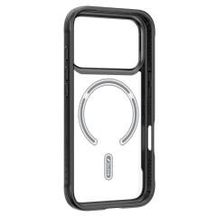 Apple iPhone 17 Pro Max Kılıf M-safe Şarj Özellikli Airbagli Raptic Shield Serisi Şeffaf Arka Yüzey Kılıf