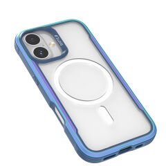 Apple iPhone 17 Kılıf M-safe Şarj Özellikli Airbagli Raptic Shield Serisi Şeffaf Arka Yüzey Kılıf