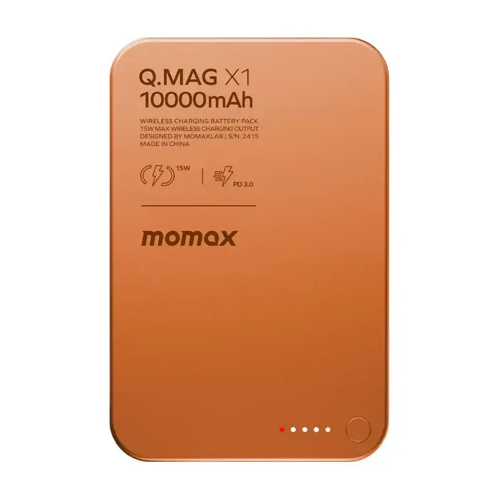MOMAX IP117AM Q.MAG X1 10000MAH MAGSAFE POWERBANK (TURUNCU)