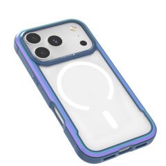 Apple iPhone 17 Pro Kılıf M-safe Şarj Özellikli Airbagli Raptic Shield Serisi Şeffaf Arka Yüzey Kılıf