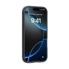 Apple iPhone 17 Pro Kılıf M-safe Şarj Özellikli Airbagli Raptic Shield Serisi Şeffaf Arka Yüzey Kılıf Siyah