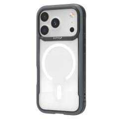 Apple iPhone 17 Pro Kılıf M-safe Şarj Özellikli Airbagli Raptic Shield Serisi Şeffaf Arka Yüzey Kılıf Siyah