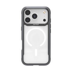 Apple iPhone 17 Pro Kılıf M-safe Şarj Özellikli Airbagli Raptic Shield Serisi Şeffaf Arka Yüzey Kılıf Siyah
