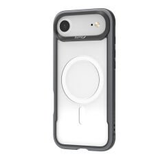 Apple iPhone 17 Air Kılıf M-safe Şarj Özellikli Airbagli Raptic Shield Serisi Şeffaf Arka Yüzey Kılıf