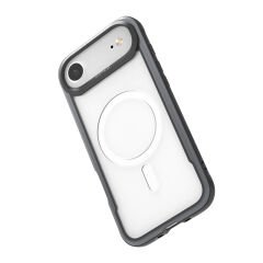 Apple iPhone 17 Air Kılıf M-safe Şarj Özellikli Airbagli Raptic Shield Serisi Şeffaf Arka Yüzey Kılıf