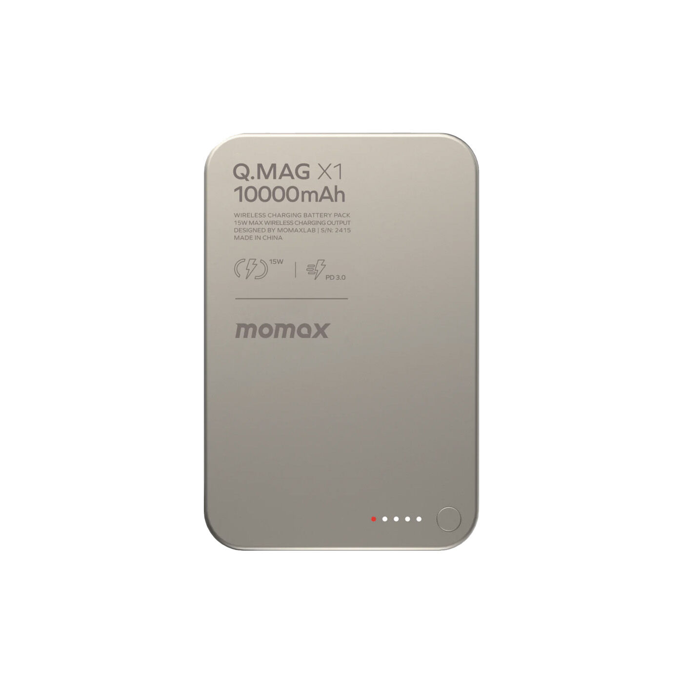 MOMAX Q.Mag X1 Titanyum 10.000mAh MagSafe Powerbank