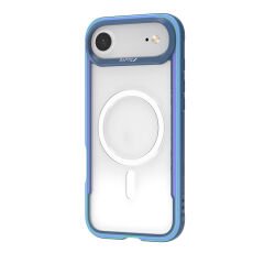 Apple iPhone 17 Air Kılıf M-safe Şarj Özellikli Airbagli Raptic Shield Serisi Şeffaf Arka Yüzey Kılıf Renkli 