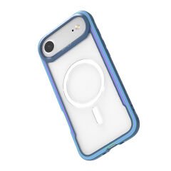 Apple iPhone 17 Air Kılıf M-safe Şarj Özellikli Airbagli Raptic Shield Serisi Şeffaf Arka Yüzey Kılıf Renkli 