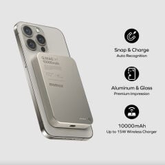 MOMAX Q.Mag X1 Titanyum 10.000mAh MagSafe Powerbank
