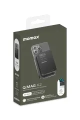 Momax IP133D Q.Mag X2 35W 20000mAh Wireless Taşınabilir Şarj Cihazı Siyah Macbook Şarj Özellikli