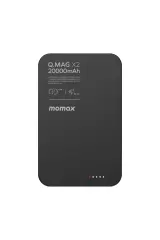 Momax IP133D Q.Mag X2 35W 20000mAh Wireless Taşınabilir Şarj Cihazı Siyah Macbook Şarj Özellikli