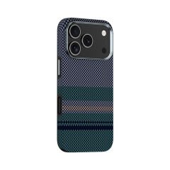 Apple iPhone 17 Pro Max Kılıf M-safe Şarj Özellikli Karbon Fiber Tasarımlı Benks Aurora ArmorPro Kevlar Kılıf