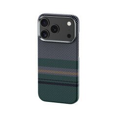 Apple iPhone 17 Pro Kılıf M-safe Şarj Özellikli Karbon Fiber Tasarımlı Benks Aurora ArmorAir Kevlar Kılıf