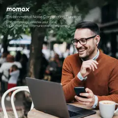 Momax 1-Vibe Lite True Wireless Noise Cancelling Earbuds Gri