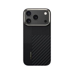 Apple iPhone 17 Pro Max Kılıf M-safe Şarj Özellikli Karbon Fiber Benks Montage ArmorAir Kevlar Kılıf