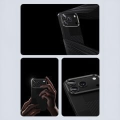 Apple iPhone 17 Pro Max Kılıf M-safe Şarj Özellikli Karbon Fiber Benks Montage ArmorAir Kevlar Kılıf