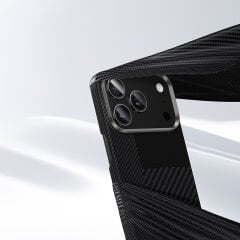 Apple iPhone 17 Pro Max Kılıf M-safe Şarj Özellikli Karbon Fiber Benks Montage ArmorAir Kevlar Kılıf