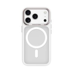 Apple iPhone 17 Pro Kılıf M-safe Şarj Özellikli Benks Mist Protective Kılıf Beyaz 