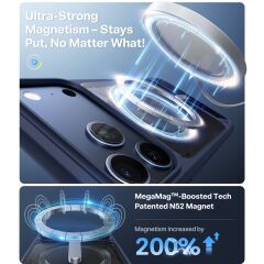 TORRAS Ostand L1 Serisi iPhone 17 Pro Max Kılıf Destek Standı TPU + PC Telefon Kılıfı MagSafe ile Uyumlu