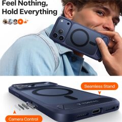 TORRAS Ostand L1 Serisi iPhone 17 Pro Max Kılıf Destek Standı TPU + PC Telefon Kılıfı MagSafe ile Uyumlu