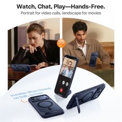 TORRAS Ostand L1 Serisi iPhone 17 Pro Max Kılıf Destek Standı TPU + PC Telefon Kılıfı MagSafe ile Uyumlu