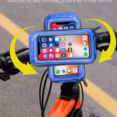 Sunshade LX-300 Güneş Siperlikli Suya Dayanıklı Motosiklet ve Bisiklet Gidon Telefon Tutucu
