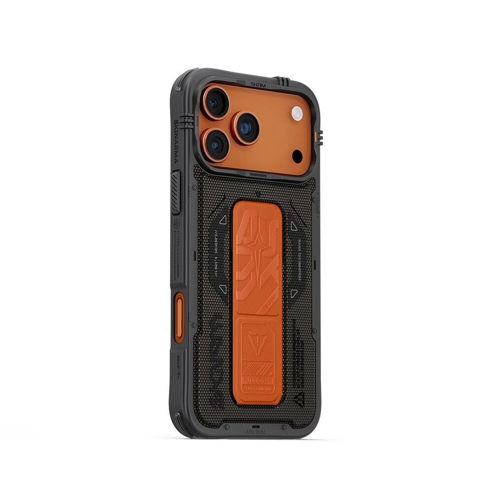 Apple iPhone 17 Pro Max Kılıf SkinArma M-safe Şarj Özellikli Airbag Tasarımlı Standlı Phantom Kılıf