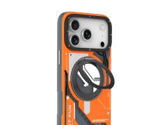 Apple iPhone 17 Pro Max Kılıf M-safe Şarj Özellikli Youngkit Starship Serisi Kılıf Turuncu
