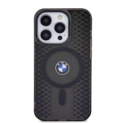 Apple iPhone 15 Pro Max Kılıf BMW M-safe Şarj Özellikli Transparan IML Signature Orjinal Lisanslı Kılıf