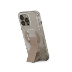 Apple iPhone 16 Pro Max Kılıf M-safe Şarj Özellikli Teknoloji Desenli Standlı Skinarma Axon Kılıf Gold
