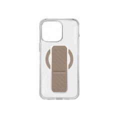 Apple iPhone 16 Pro Max Kılıf M-safe Şarj Özellikli Teknoloji Desenli Standlı Skinarma Axon Kılıf Gold