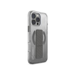 Apple iPhone 16 Pro Max Kılıf M-safe Şarj Özellikli Teknoloji Desenli Standlı Skinarma Axon Kılıf Titanyum